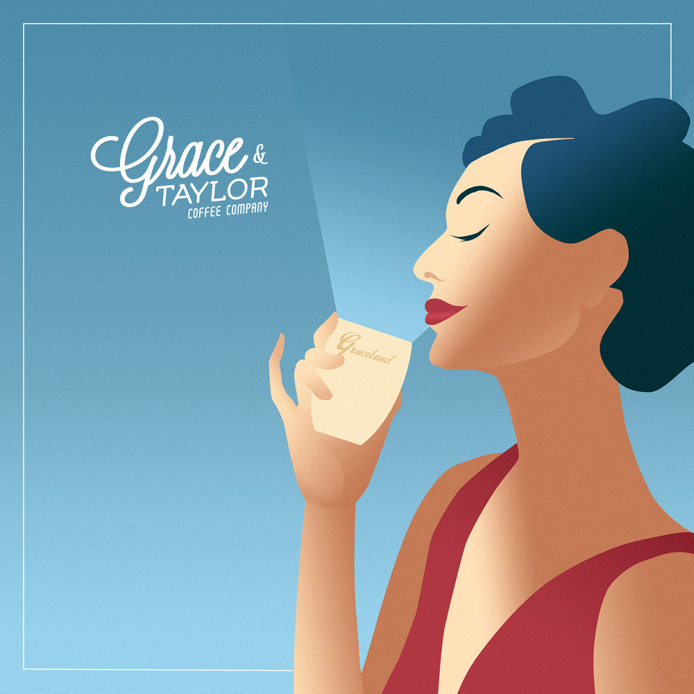 
                  
                    Load image into Gallery viewer, Grace and Taylor Graceland Blend Coffee on Good Coffee Project
                  
                